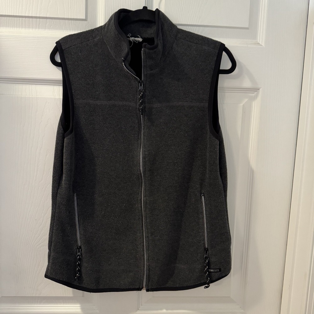 VTG Women's Old Navy Black Full Zip Fleece Vest Size Small